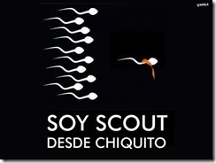 I've been a scout since I was very small, sperm picture