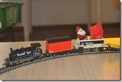 Santa on train