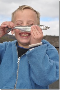 Joni with fish