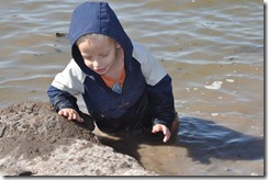 Joni in the water