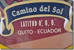 Latitude 0-0-0 sign