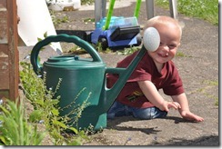 Danny in garden