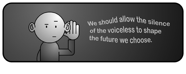 Asbo Jesus cartoon: We should allow the silence of the voiceless to shape the future we choose