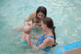 In the swimming pool