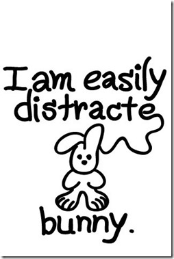 easily-distracted bunny