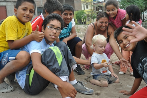 children playing