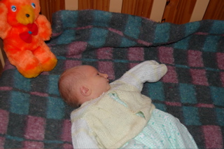 Joni with his teddy